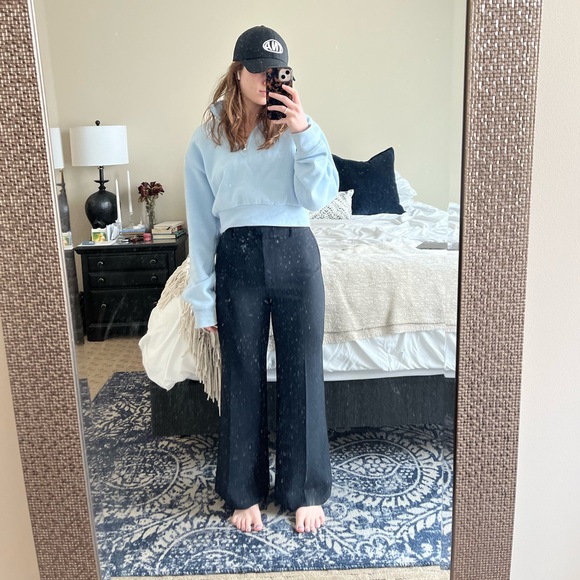 Aritzia Black Wide-Leg Trousers - Picture 15 of 16